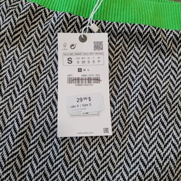 NWT ZARA | Chevron Skirt | Sz. S - Picture 6 of 9